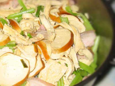 芹菜素雞燒豆腐皮