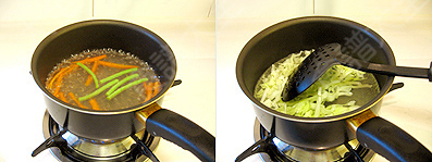 火腿蔬菜卷-處理蔬菜絲