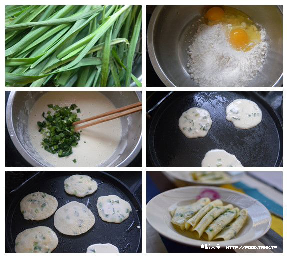 韭菜薄餅簡單做法