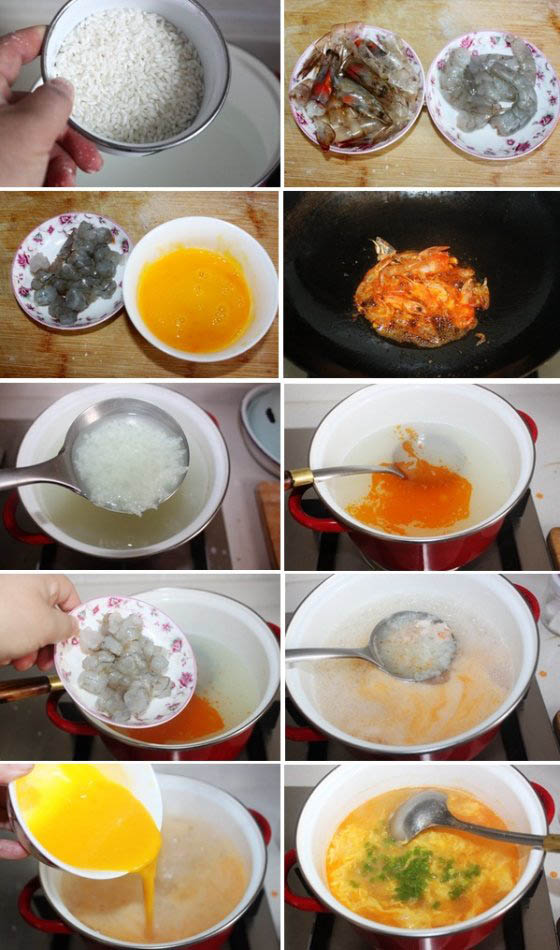 鮮蝦粥做法