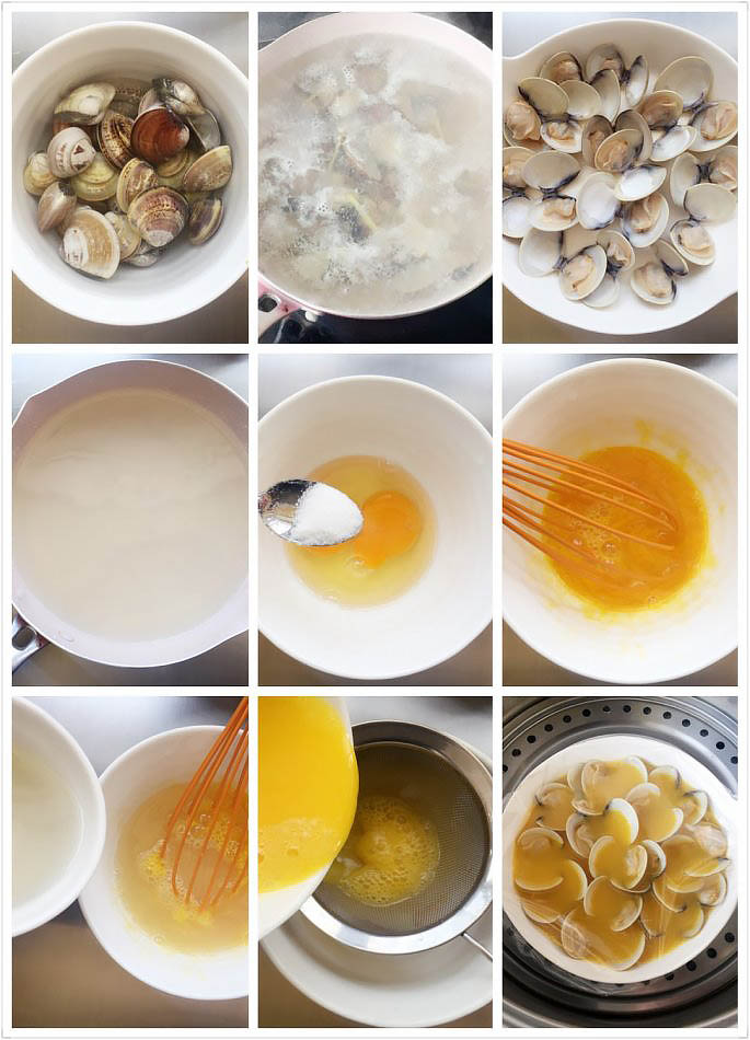 蛤蜊蒸蛋做法