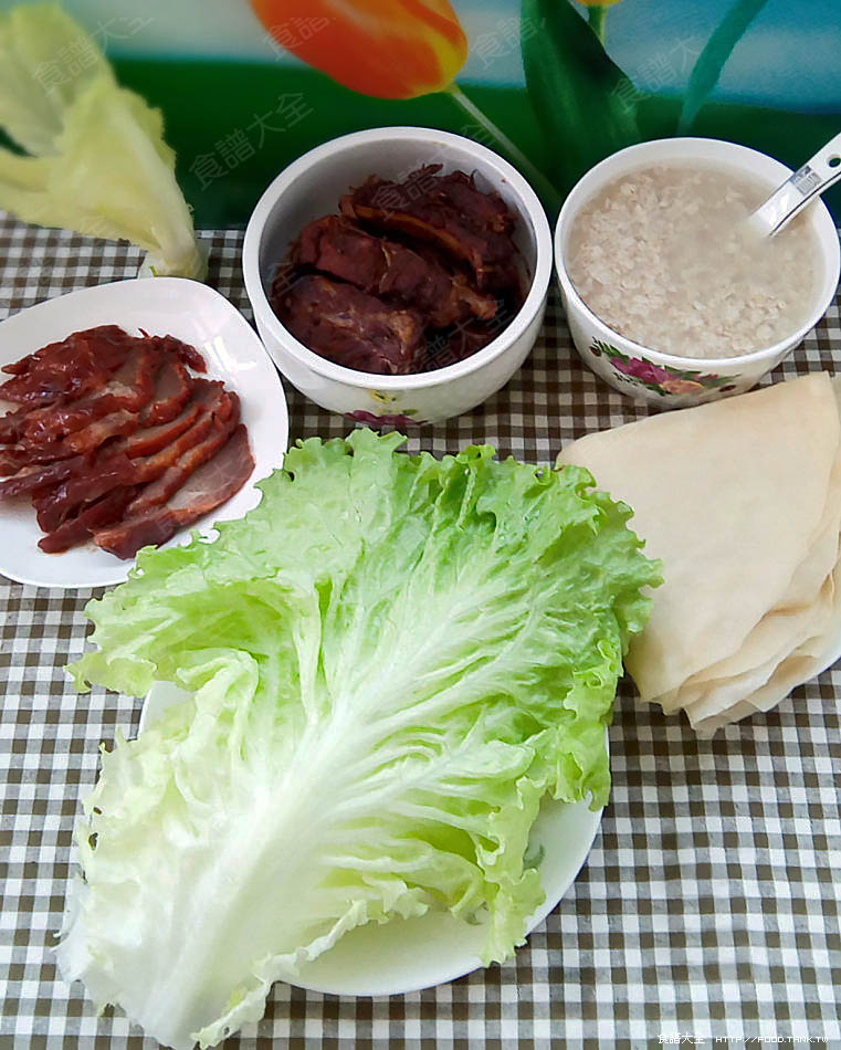萵苣生菜燒肉卷材料