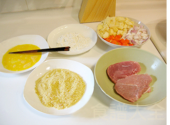 咖喱豬排飯材料
